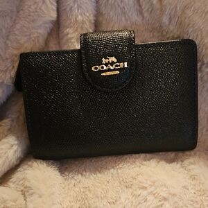 Coach Black Leather Wallet